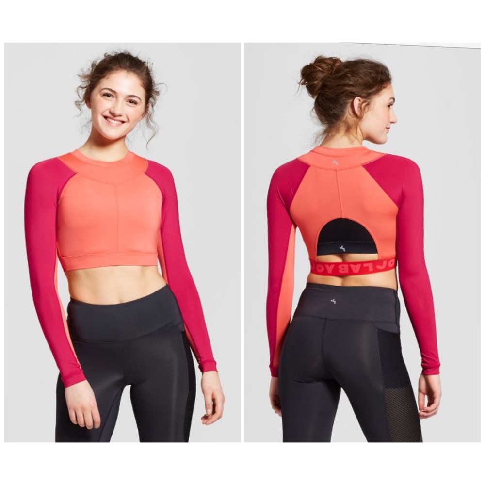Joy Lab Large Active Wear Crop Top Shirts